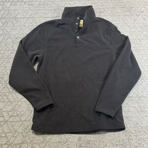 Red Head‎ Brand Co Mens Pullover Sweater Small Button Up Mock Neck